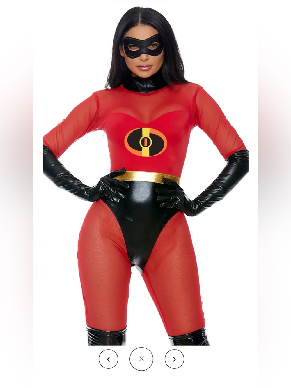 Forplay Super Suit 3-Piece Women's Sexy Superhero Costume NWT